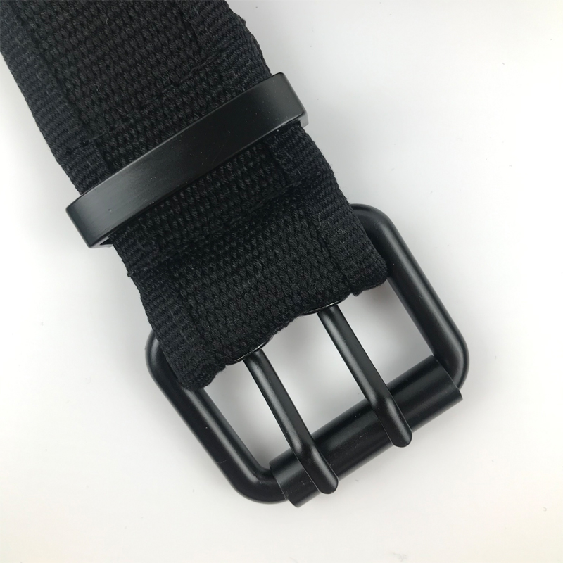 MEGE pure cotton thread outdoor double-needle belt canvas men's trendy casual training all-match pants belt