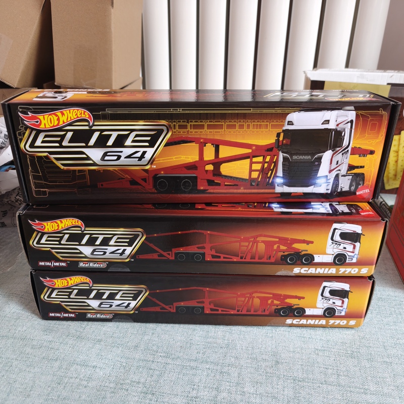 Hot Wheels Elite 1/64 Scale Model Scania Truck Transport Trailer Tractor Scania 770S