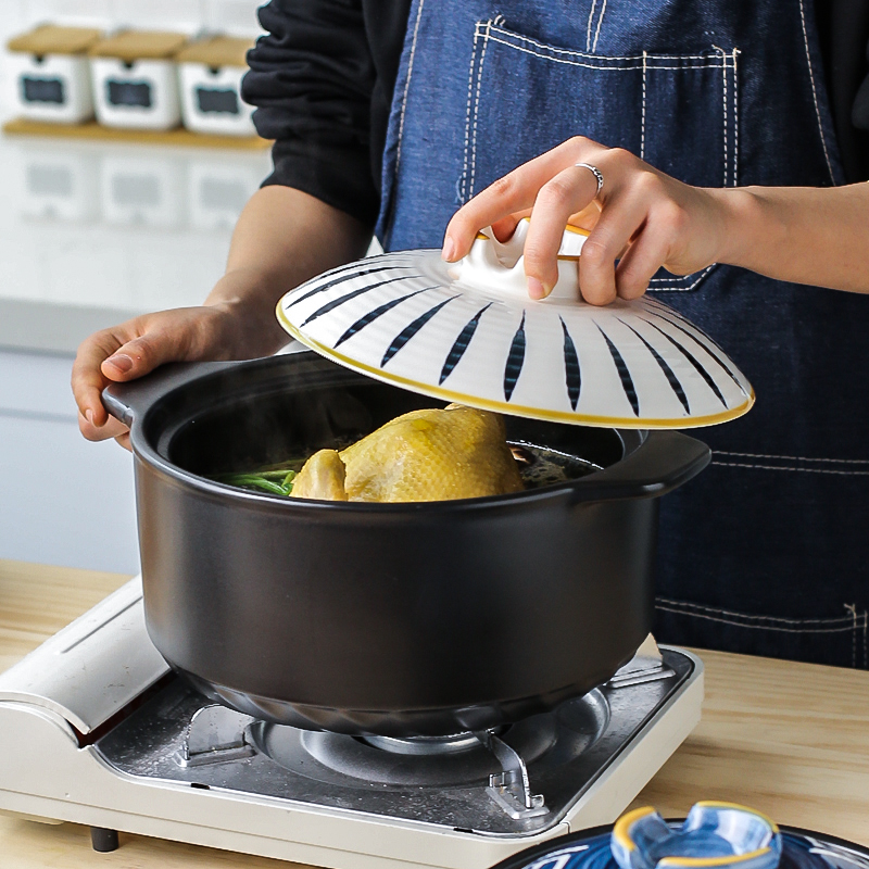Sichuan Island House Day style casserole saucepan saucepan soup domestic gas gas cooker special ceramic small sand pot soup with high temperature resistance