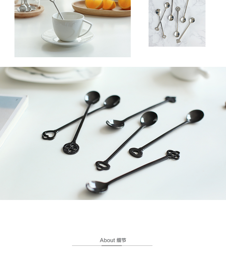 Kawashima House Thép không gỉ muỗng cà phê tráng miệng muỗng khuấy thìa muỗng trẻ em muỗng kem S-25 - Cà phê phin cafe