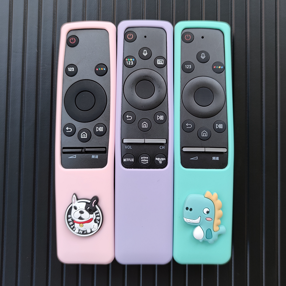 Applicable Samsung TV remote control protective sleeve QA55 thickness anti-fall soft silicone BN59-01336A cute