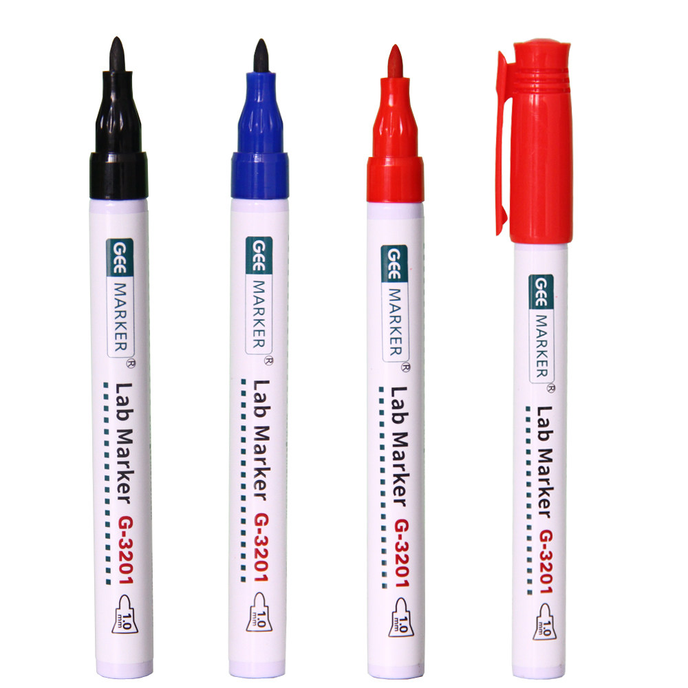 Geemarker Laboratory Marker Pen Resistant Oily Pen Test Tube Marking Pen Waterproof Speed Dry Type Mark Pen-Taobao