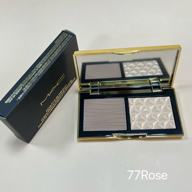 Mac/Charm Cosmetics Contouring and Highlighting Dual Color Palette Concealer Dual Combination Ginger Highlighter Brightening Small Gold Box Nose Concealer Dark Circles Cover