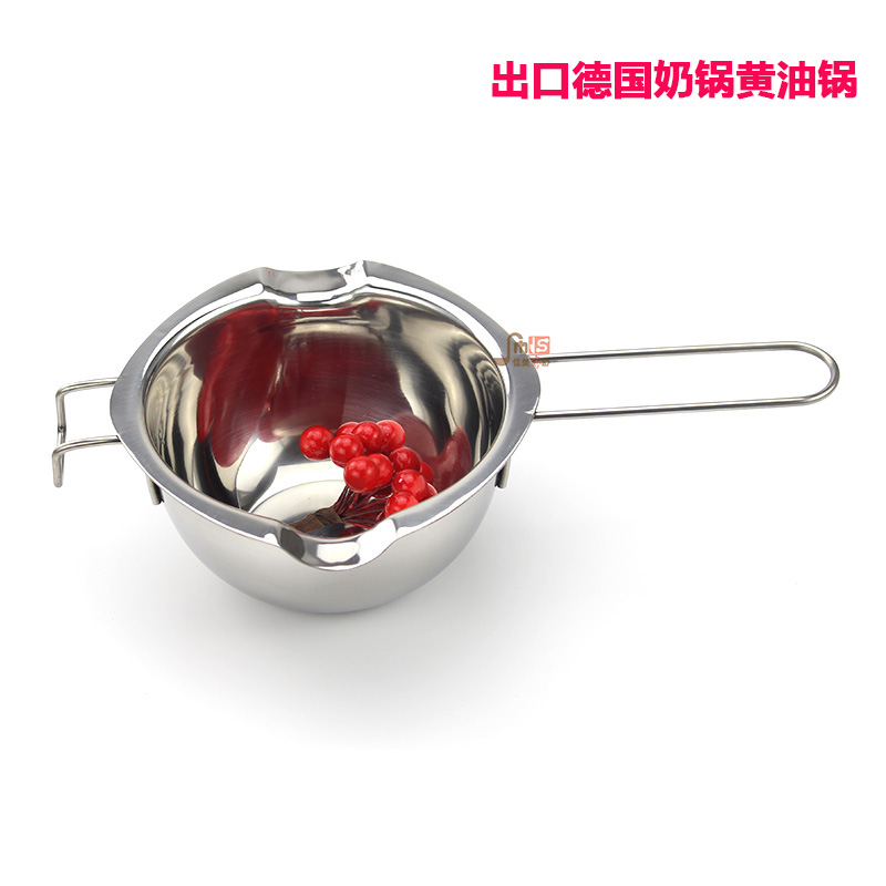 German tichib* single 18 10 steel 304 baking cream chocolate heating melting bowl small milk pot mini