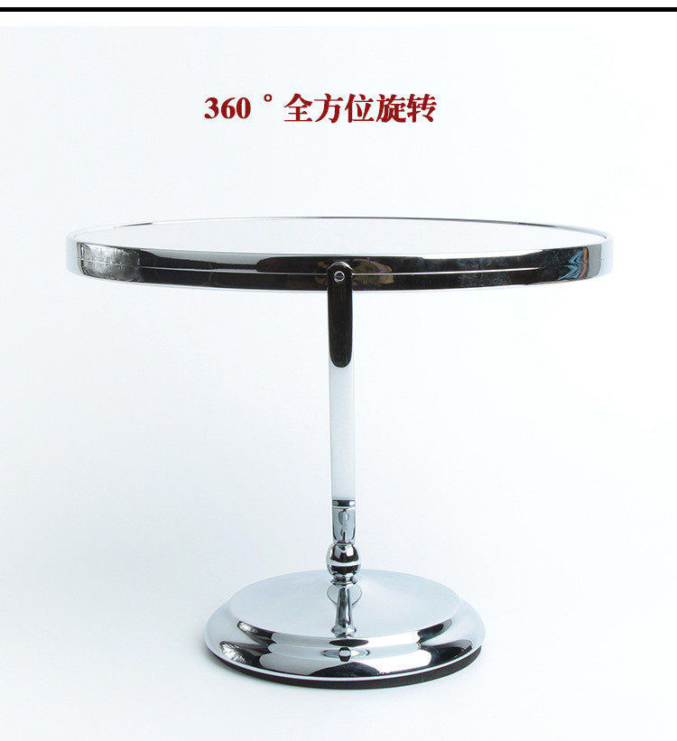 Ювелирная упаковка 轻奢珠宝看货镜高清可旋转桌面化妆镜椭圆珠宝镜子柜台台式珠宝镜