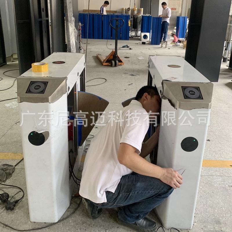 Hot-selling Nicomai Smart Wing Gate Face Recognition Access Control Attendance Fast Track Kindergarten Factory Swipe Card Shrink