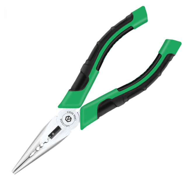 Old A chrome vanadium steel multifunctional needle nose pliers 6-inch fishing pliers labor-saving tip tip crust electrician needle nose pliers