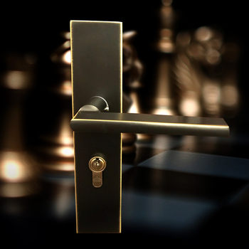 Manufacturer wholesale all-copper simple indoor solid wood door lock modern silent bedroom door mechanical lock