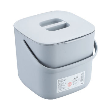 Kitchen waste bin household desktop with lid wet and dry classification meal bin anti-odor kitchen countertop drain separate kitchen