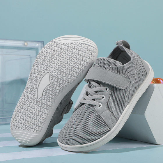 新款儿童跨境宽楦赤足鞋男童透气防滑运动鞋女童户外娱乐休闲鞋