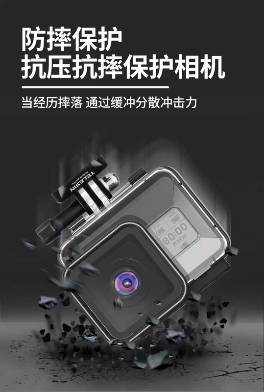 gopro9 / 8 vỏ lặn chống thấm nước vỏ bảo vệ đặc biệt bộ lọc ban đầu bộ lọc dưới nước phụ kiện vỏ máy ảnh chụp - Phụ kiện VideoCam