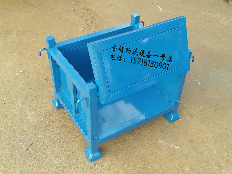Waste box heavy plate box steel material box iron frame box turnover cage metal folding storage iron box iron sheet turnover box