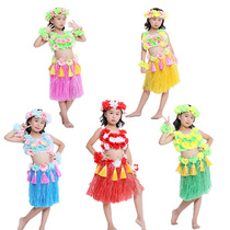 Boutique Hawaiian hula June 1 Childrens Day performance hula clothing Adult childrens hula suit can be customized