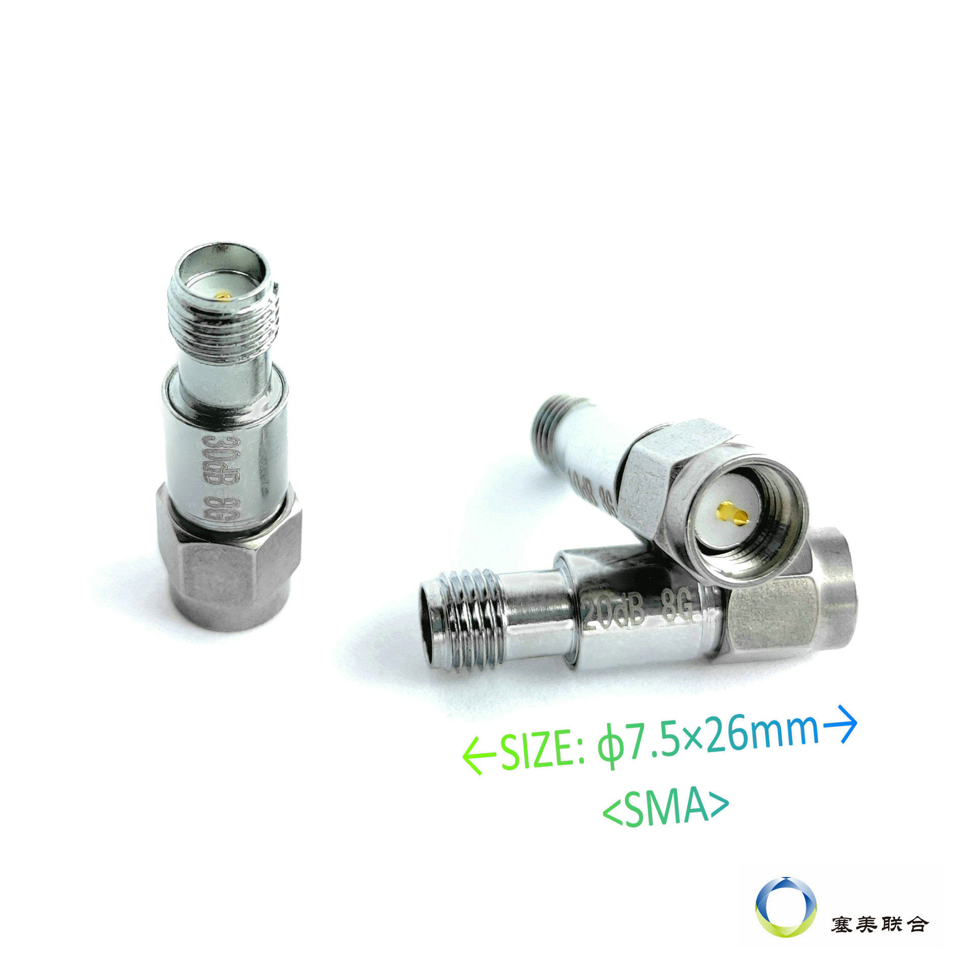 Stainless steel SMA fixed attenuator 1-60dB DC-6G8G13G18GHz 2w retail upvotes