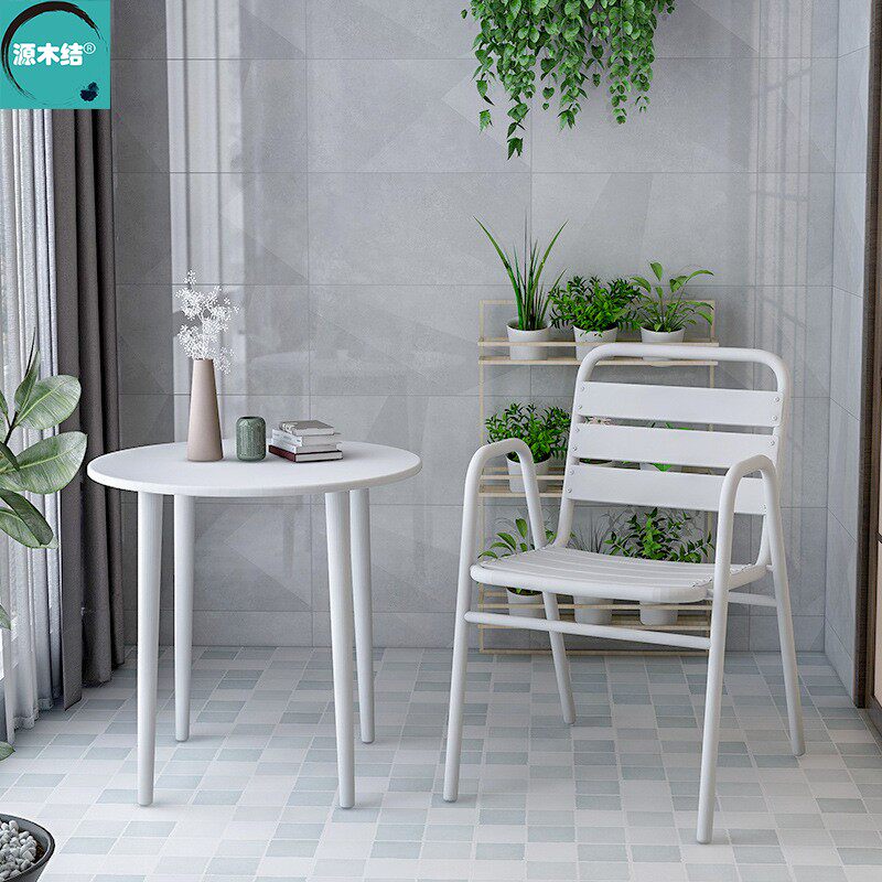 Nordic net red balcony small table and chairs modern minimalist garden terrace small family type one-table two chairs three leisure suits