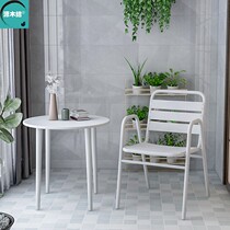 Nordic net red balcony small table and chairs modern simple garden terrace small apartment type one table two chairs three pieces of leisure set