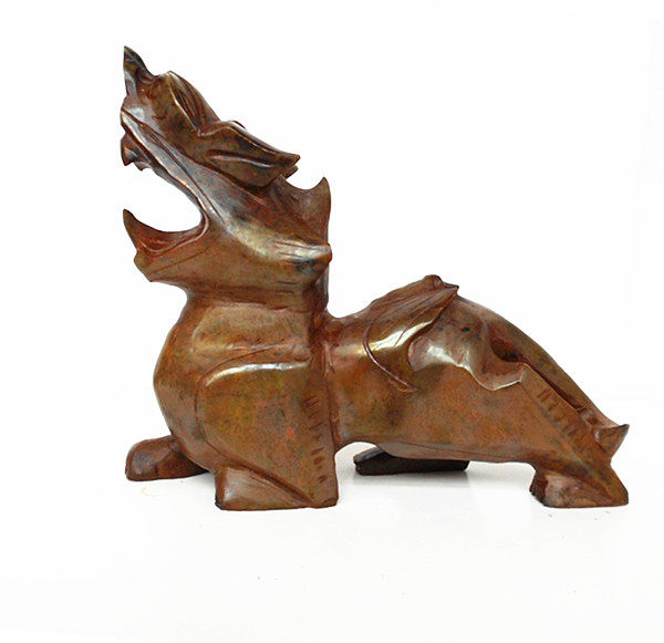 Green Jade Leather Piu Pair Jade Sculptor Pair Jade Sculptor's Home Decoration Shop Opening Gift