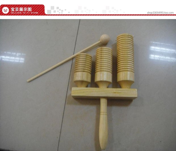 Nhạc cụ gõ bộ gõ cao bằng gỗ chũm chọe ba giai điệu đàn piano cho trẻ em