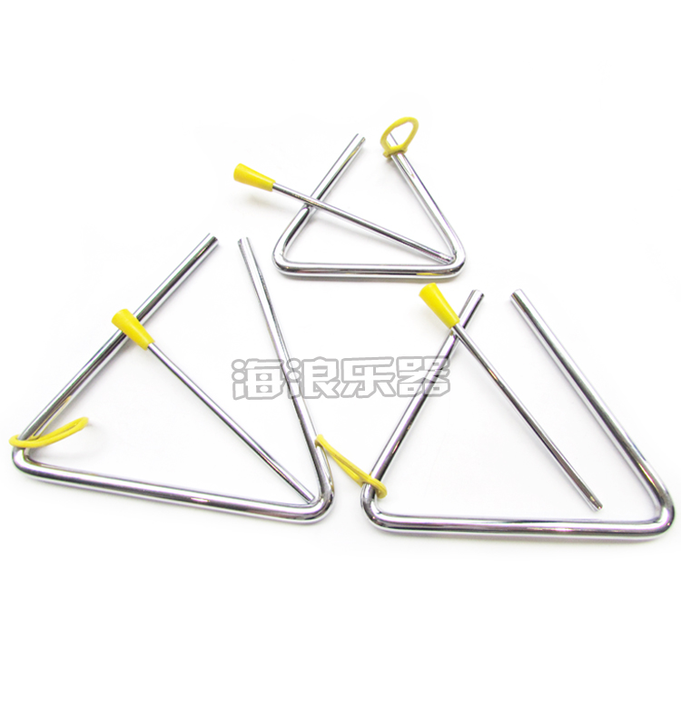 Sóng nhạc cụ Tam giác nhạc cụ sắt 6 inch trẻ em nhạc cụ gõ trẻ em đồ chơi âm nhạc nóng được đề nghị đàn ukulele cho bé