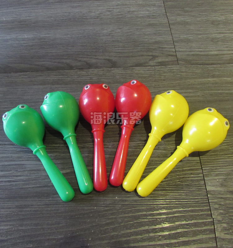 Sóng Nhạc cụ Búa cát Nhạc cụ Sand Ball Trẻ em Đồ chơi Nhựa Bóng Bóng Nhạc cụ Ếch Mặt Sand Ball Bộ gõ Nhạc cụ phổ biến đàn cho bé