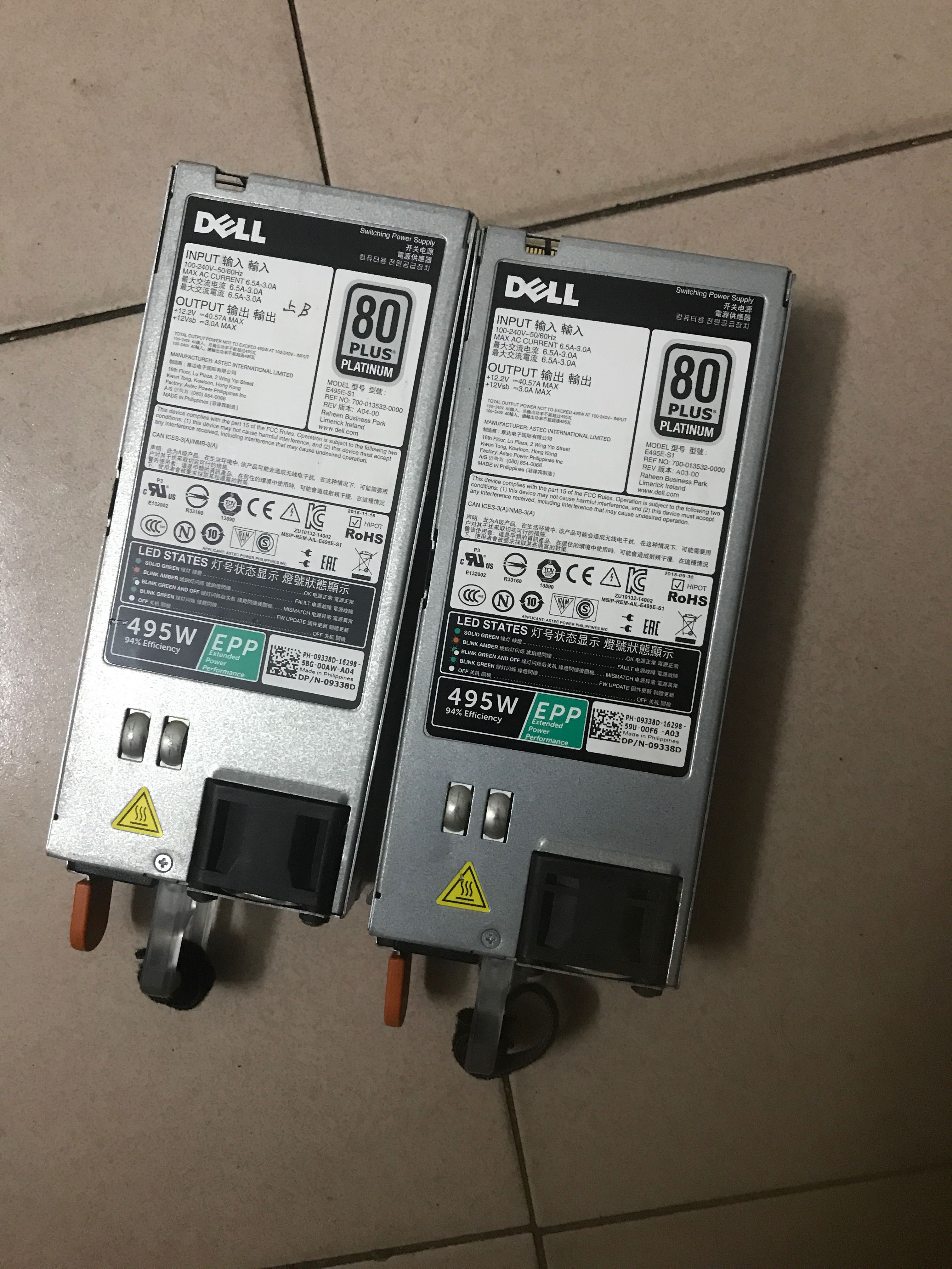 DELL サーバー用電源ユニット　D495E-S1 DELL サーバー用電源ユニット D495E-S1 PC電源・DELL L1100E-S1