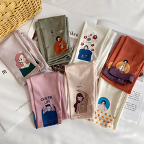 Small slip Korean version Summer sun protection ice silk sleeves Cartoon Teenage Girl drive Anti-UV thin section Ice sleeve armguard glove