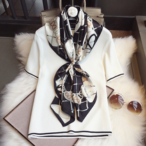 Small fragrance silk scarf female hundred and spring and autumn 100 % sand silk scarf shawl of Hangzhou silk scarf