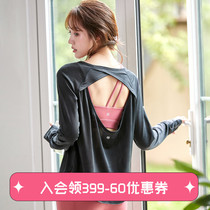 Runaway Lolita loose T-shirt Long sleeve quick-drying breathable fitness suit Running yoga training summer fitness top