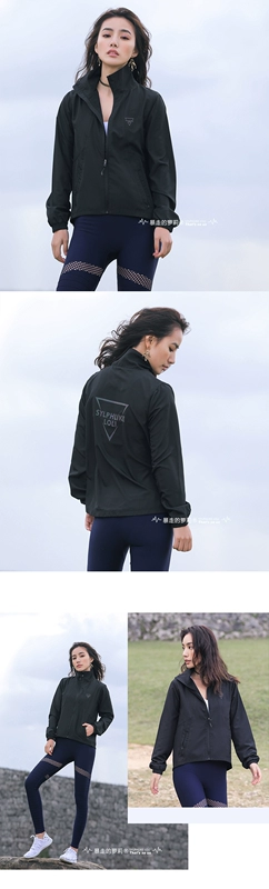 Runaway Loli Short Casual Thời trang Áo khoác thể thao Thể thao Áo dài tay Áo len Zip Jacket - Áo khoác thể thao / áo khoác