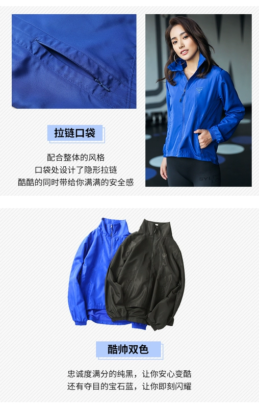 Runaway Loli Short Casual Thời trang Áo khoác thể thao Thể thao Áo dài tay Áo len Zip Jacket - Áo khoác thể thao / áo khoác