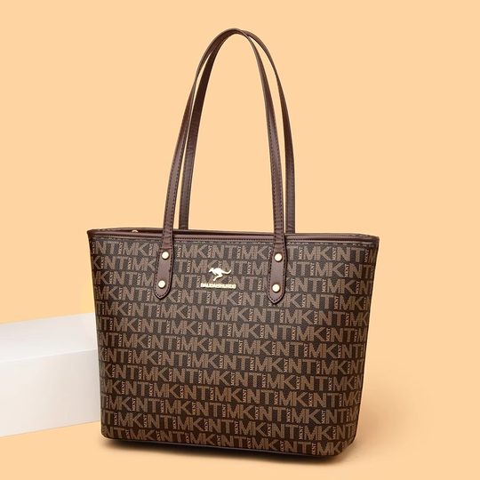 Hong Kong I.Tgreg counter genuine leather women's bag commuter large-capacity tote bag fashionable and versatile single shoulder bag