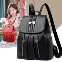 Hong Kong I Tgreg leather backpack womens new fashion cowhide backpack soft leather large capacity travel bag anti-theft