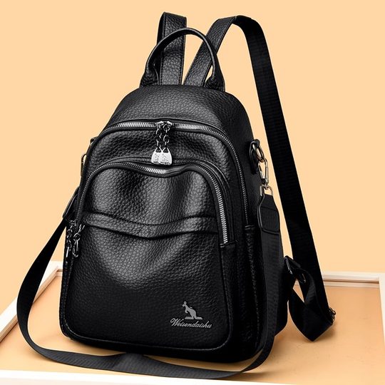 Hong Kong I.Tgreg Women's Fashion Backpack Genuine Leather Lightweight Versatile Mother Backpack Soft Leather Casual Travel Bag