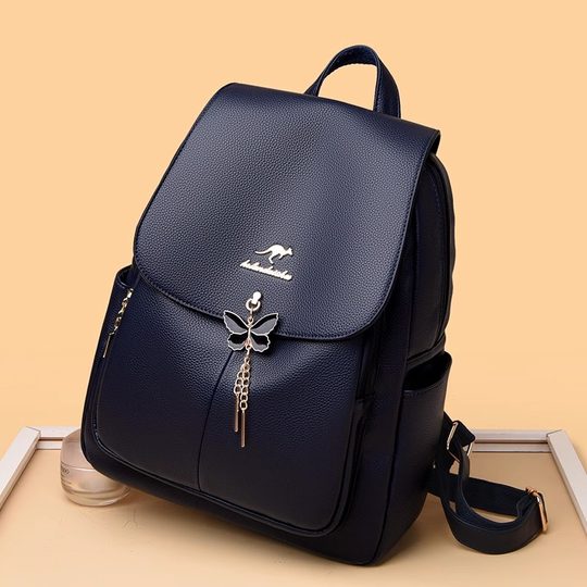 香港I.Tgreg真皮女双肩包时尚百搭软皮背包头层牛皮大容量妈咪包