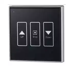 Monorail electric curtain switch panel wireless remote control touch screen up and down smart home curtain control accessories