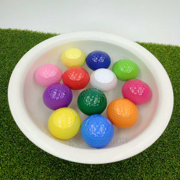 Factory direct selling color double-layer golf floating water polo practice ball water driving range golf course supplies