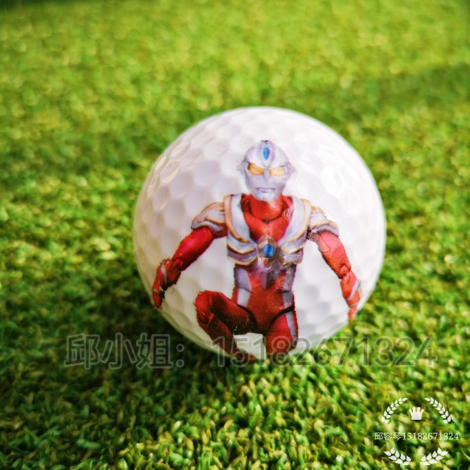 Double Layer Golf Cartoon Motif Small Car Ottman White Match Gift Color Boxed Outdoor Children's Ball