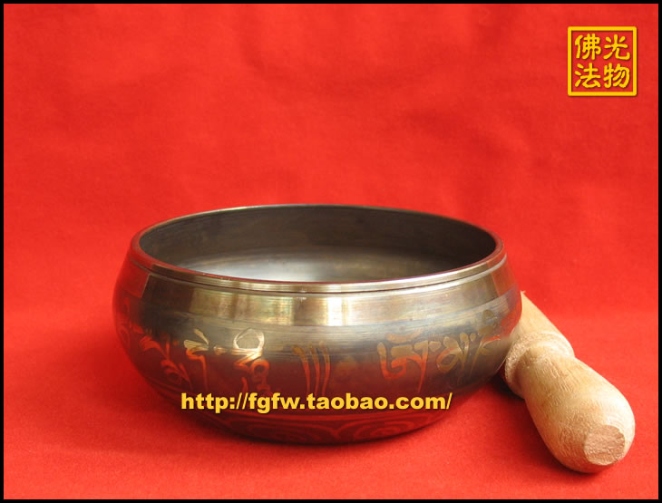Copper bowl Tibetan Dharma bowl Om Nibamihu Practice Bowl Sutra Bowl Buddha Tone Bowl