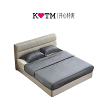 Fanny happy special Mai cloth bed small apartment modern simple fabric bed can be disassembled and washed 1 8 1 5 meters single ZC