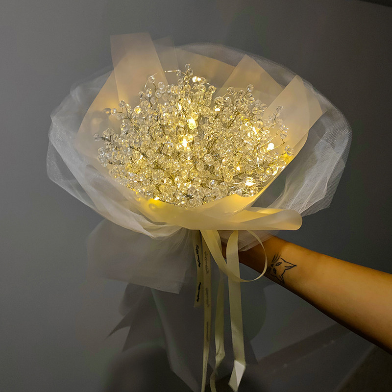 Другие материалы 节日创意满天星灯装饰花束摆件手工diy材料包闺蜜女朋友生日礼物