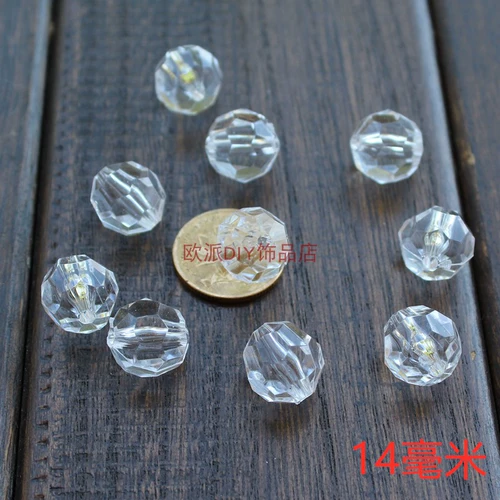 Прозрачные акриловые бусины, штора, аксессуар с аксессуарами, ручка, браслет из бисера, набор материалов, 4-30мм, «сделай сам»