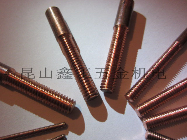 Copper threaded electrode EDM discharge screw tapping screw tapping copper tapping metric fine teeth M10*1 M12*1 M14*1