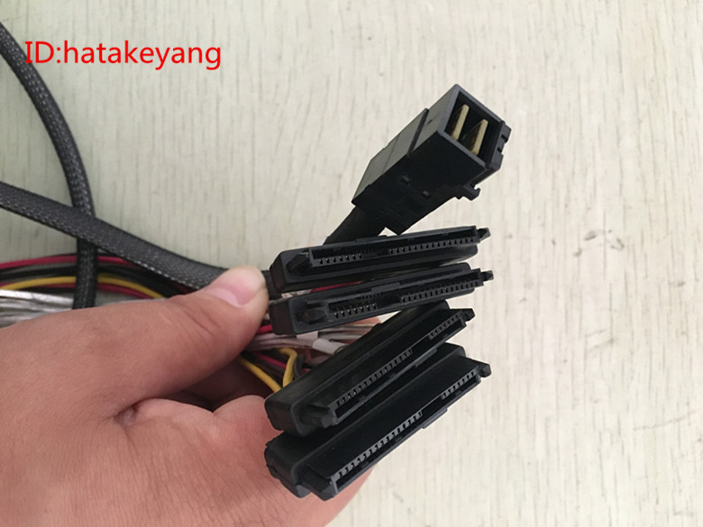 1 to 4 MINI SAS 12Gb s motherboard array card to hard disk data cable to SAS SATA hard disk