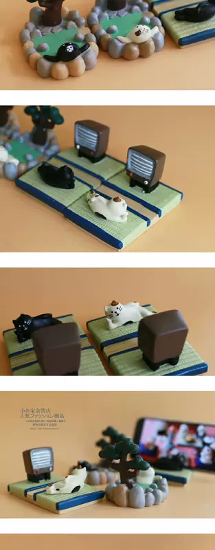 Cá nhà mèo suối nước nóng giữ điện thoại truyền hình nhựa tatami di động giữ điện thoại - Phụ kiện điện thoại di động