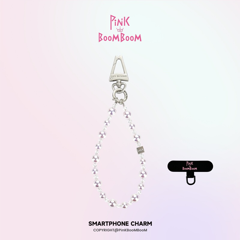 Pinkboom Original Manta Rose Phone Chain Niche Light Luxury Celestial Bead String Lanyard Keychain Girl Gift