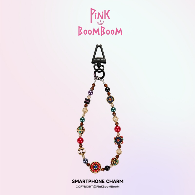 Pinkboom Original Fantasy Phone Chain Nepalese Bead String Super Beautiful Key Lanyard Phone Case Pendant High-End Pinkboom Original Fantasy Phone Chain Nepalese Bead String Super Beautiful Key Lanyard Phone Case Pendant High-End