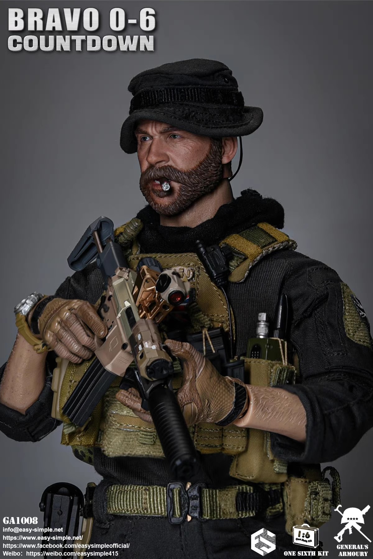 GA1008 BRAVO 0-6 COUNTDOWN 1/6キャプテンプライス EASY&SIMPLE GA1008 General's Armoury Bravo 0-6 Countdown 1/6