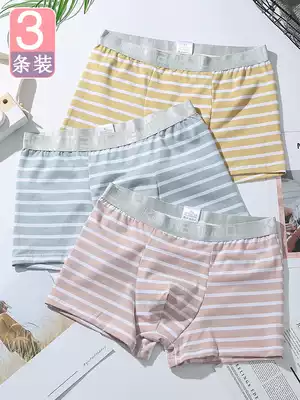 13 teenagers 14 high school students underwear cotton 16 boys boxer pants cotton 19-year-old boy Korean version of Four Corners