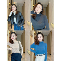 Muds shop Japan JIN mouth technology fabric beautiful Abi wool self-heating base shirt