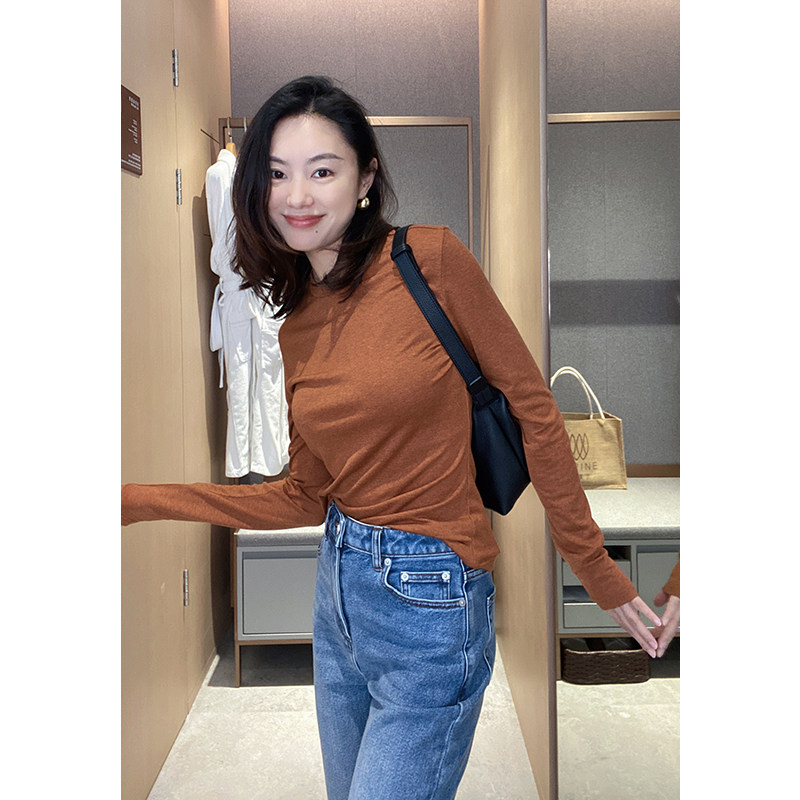 Mudge's shop Austrian JIN mouth wool long-sleeved T-shirt environmental protection anti-shrink machine washable